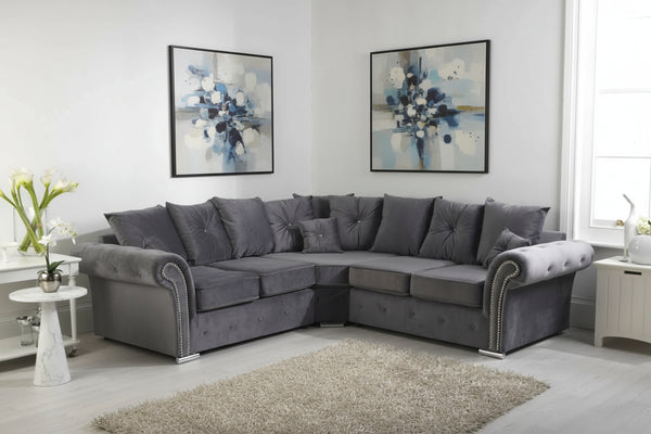 Oxford Royale Wool Nova Corner Sofa Full Back