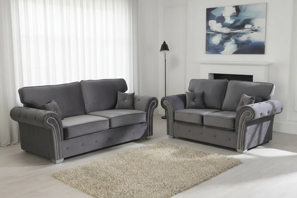 Oxford Chesterfield Wool Royal 3+2 Heritage Set (Grey Fullback)