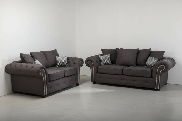 Galaxy Grand wool 3+2 sofa set scatter back