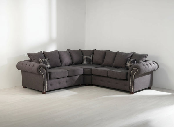 Galaxy Prestige w ool corner sofa scatter back