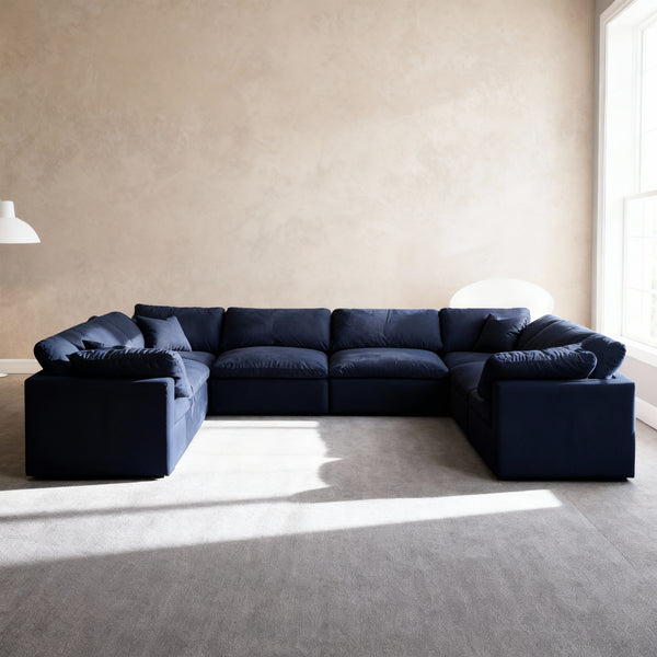 Cozy Large Axis U-Shaped Closed Ends Couch